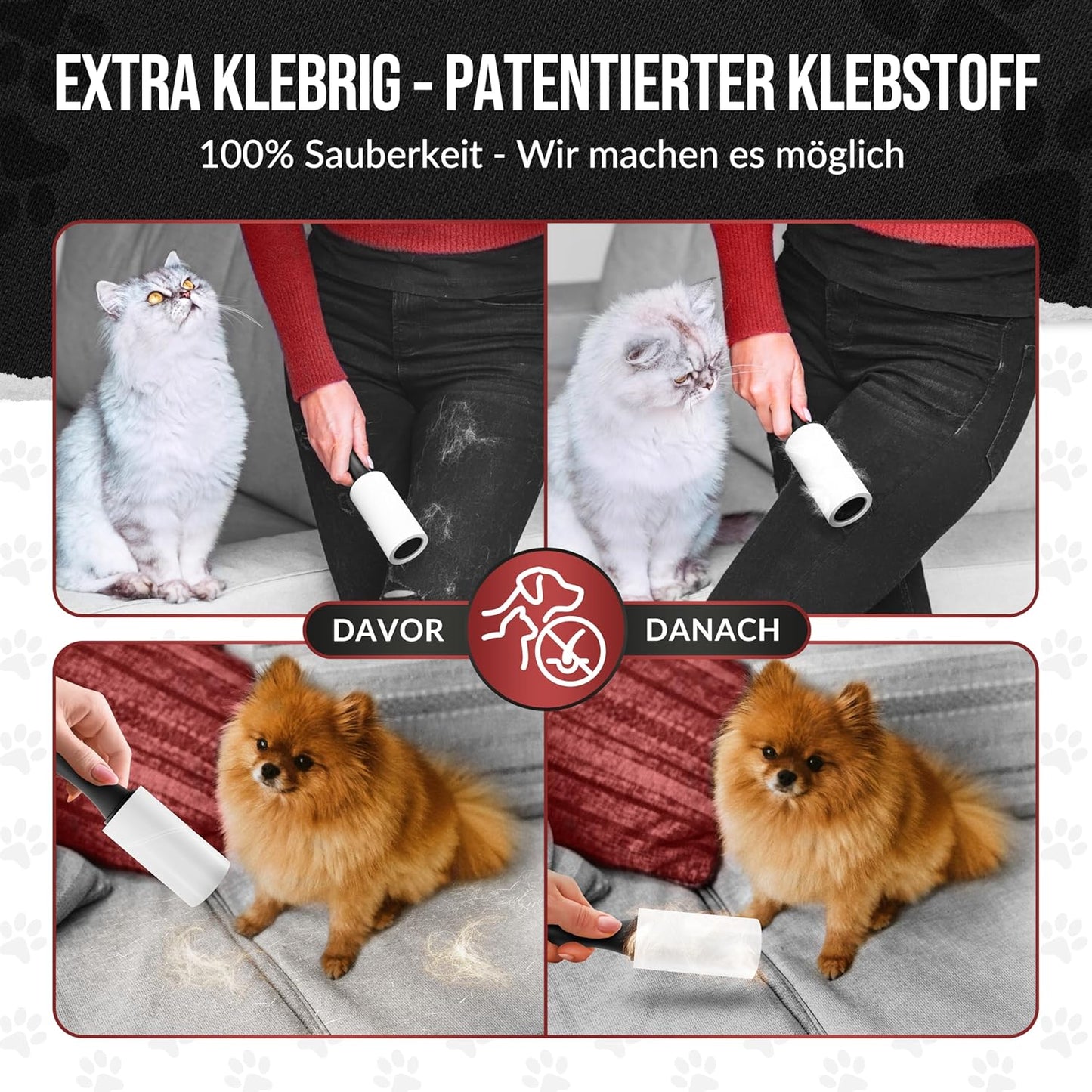 IDEALTASTIC® Fusselrolle Tierhaare & Kleidung