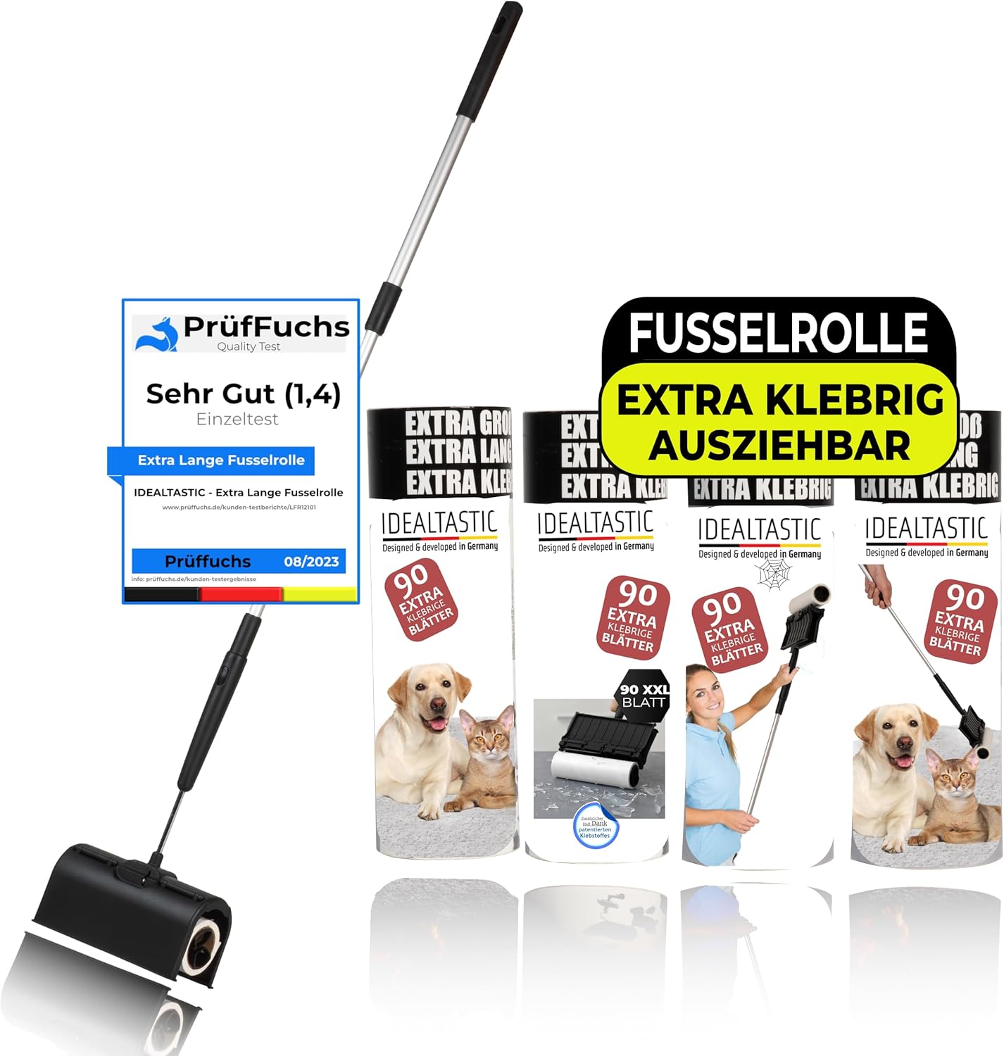 IDEALTASTIC® Fusselrolle Tierhaare & Kleidung